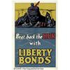 WW I POSTER BEAT BACK THE HUN 1918  Beat Back The