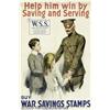 Image 2 : WW I POSTER HELP HIM WIN (SAVING STAMPS) 1917  He
