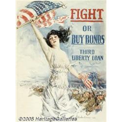 WW I POSTER FIGHT OR ... 1917 CHRISTY(40X60) Figh