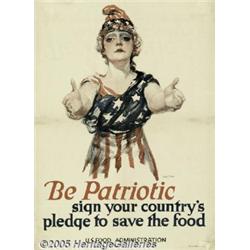 WORLD WAR I POSTER BE PATRIOTIC 1918 PAUL STAHR B