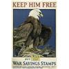 Image 1 : WWI POSTER KEEP HIM FREE 1918 BULL Keep Him Free 
