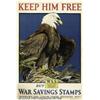 Image 2 : WWI POSTER KEEP HIM FREE 1918 BULL Keep Him Free 
