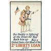Image 1 : WW I POSTER OUR DADDY 1917 LOAN Our Daddy is Figh