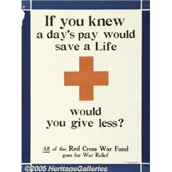 WORLD WAR I POSTER IF YOU KNEW 1918 RED CROSS If 