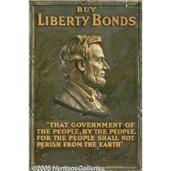 WORLD WAR I POSTER LIBERTY BONDS LINCOLN IMAGE 19
