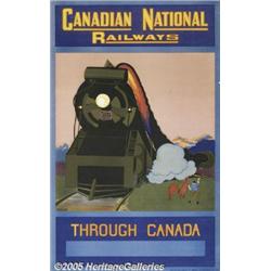 CANADIAN NATIONAL RAILWAYS POSTER C1928 Canadian 