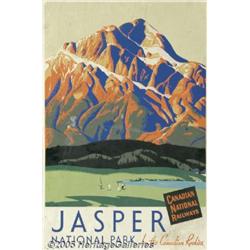 C1935 CANADIAN NATIONAL RAIL WC JASPER NAT. PARK 