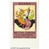 Image 2 : BRITISH EMPIRE EXHIBITION 1924 POSTER BURMA Briti