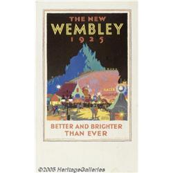 BRITISH EMPIRE EXHIBITION WEMBLEY POSTER 1925 Bri