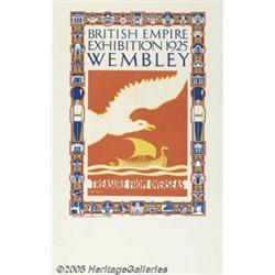 BBRITISH EMPIRE EXHIBITION WEMBLEY POSTER 1925 Br