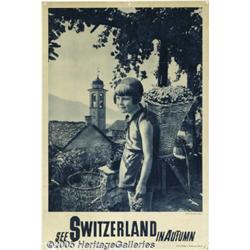 SEE SWITZERLAND TRAVEL POSTER 1933 See Switzerlan