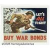 Image 2 : WORLD WAR II POSTER LET'S ALL FIGHT 1943 Let's Al