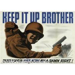 WORLD WAR II POSTER WAR'S NOT WON 1943 This War's