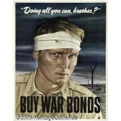 WORLD WAR II POSTER DOING ALL YOU CAN 43 22"X28" 
