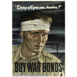 WORLD WAR II POSTER DOING ALL YOU CAN 43 28"X40" 