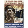 Image 1 : WORLD WAR II POSTER A GOOD SOLDIER....1943 A Good