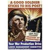 Image 2 : WORLD WAR II POSTER A GOOD SOLDIER....1943 A Good