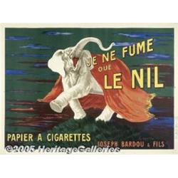 1920 LE NIL ADVERTISING POSTER ELEPHANT CAPIELLO 