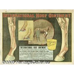 C1900 INTERNATION HORSE HOOF OINTMENT POSTER Inte