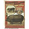 Image 1 : C1900 INTERNATIONAL STOCK FOOD HOG POSTER Interna