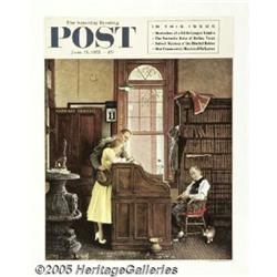 NORMAN ROCKWELL NEWSSTAND POSTER SEP LICENSE 1955