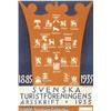 Image 2 : 1935 TRAVEL POSTER SWEDEN HERALDIC IMAGES Sweden 