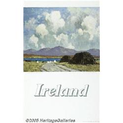 1960 IRELAND TRAVEL POSTER PAUL HENRY IMAGE Irela