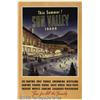 Image 2 : C1940 SUN VALLEY IDAHO SUMMER TRAVEL POSTER Sun V