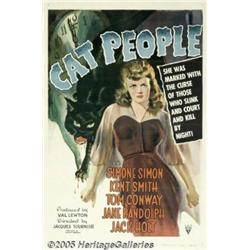 Cat People (RKO, 1942) One Sheet (27" X 41"). Sim