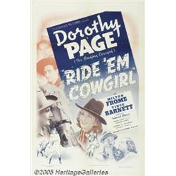 Ride 'Em Cowgirl (Grand National, 1939) One Sheet