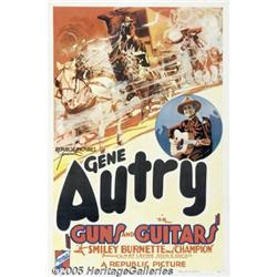 Guns and Guitars (Republic, 1936) One Sheet (27" 