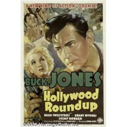 Hollywood Round-up (Columbia, 1937) One Sheet (27
