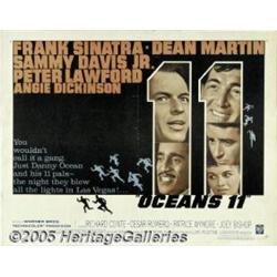 Ocean's 11 (Warner Brothers, 1960) Half Sheet (22