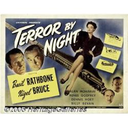 Terror By Night (Universal, 1946) Half Sheet (22"