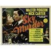 Image 2 : Sky Murder (MGM, 1940) Half Sheet (22" X 28"). Th