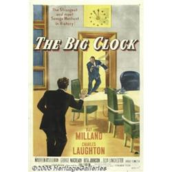 The Big Clock (Paramount, 1948) One Sheet (27" X 