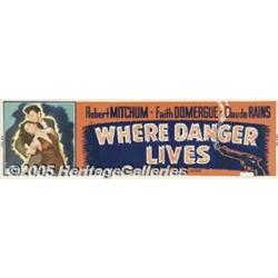Where Danger Lives (RKO, 1950) Banner (24" X 82")