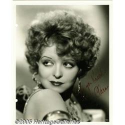 Clara Bow Signed Still (Circa 1932) Still (8" X 1