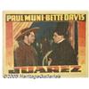 Image 2 : Juarez (Warner Brothers, 1939) Lobby Card (11" X 
