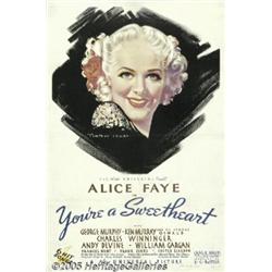You're a Sweetheart (Universal, 1937) One Sheet (