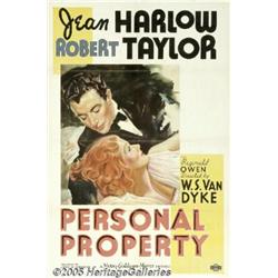 Personal Property (MGM, 1937) One Sheet (27" X 41