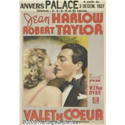 Personal Property (MGM, 1937) Belgian Poster (23"