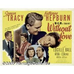 Without Love (MGM, 1945) Half Sheet (22" X 28"). 