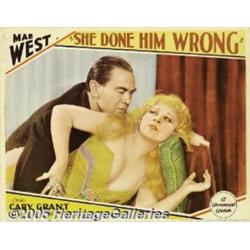 She Done Him Wrong (Paramount, 1933) Lobby Card (