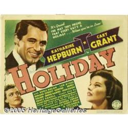 Holiday (Columbia, 1938). Title Lobby Card (11" X