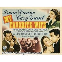 My Favorite Wife (RKO, 1940) Title Lobby Card and