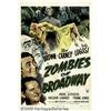 Image 1 : Zombies on Broadway (RKO, 1945) One Sheet (27" X 