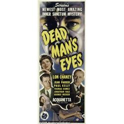 Dead Man's Eyes (Universal, 1944) Insert (14" X 3
