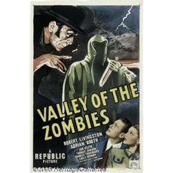 Valley of the Zombies (Republic, 1946). One Sheet