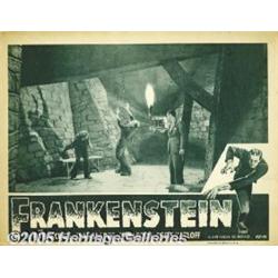 Frankenstein (Universal R-1947). Lobby Card (11" 